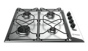 Indesit PAA 642 IX/I Acciaio inossidabile Da incasso 58 cm Gas 4 Fornello(i)