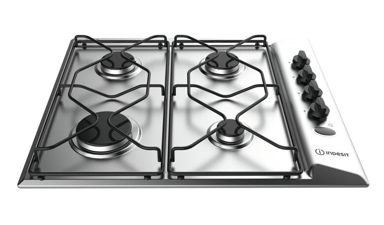 Indesit PAA 642 IX/I Acciaio inossidabile Da incasso 58 cm Gas 4 Fornello(i)