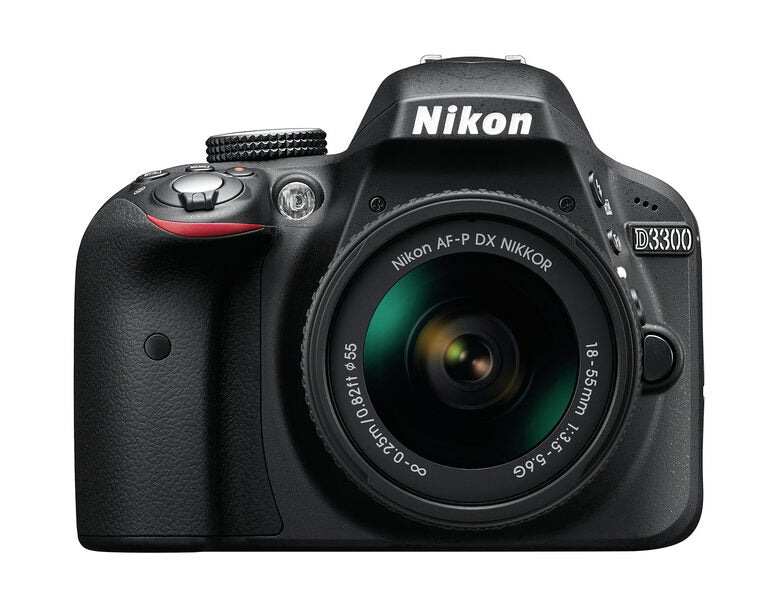 Nikon D3300 + AF-P 18-55mm + SD 8GB Kit fotocamere SLR 24,2 MP CMOS 6000 x 4000 Pixel Nero