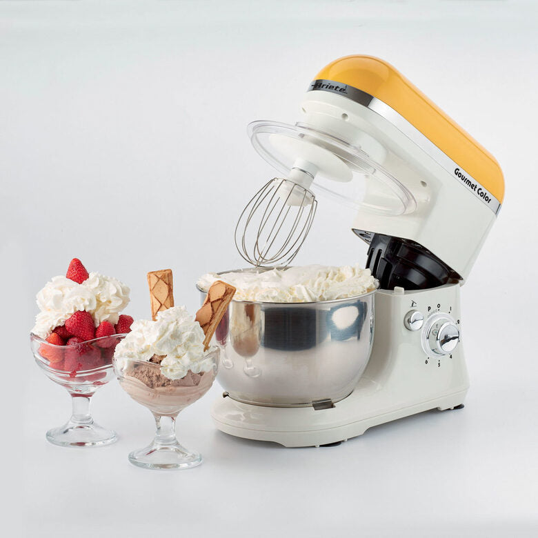 Ariete Gourmet Color robot da cucina 1000 W 4 L Bianco, Giallo