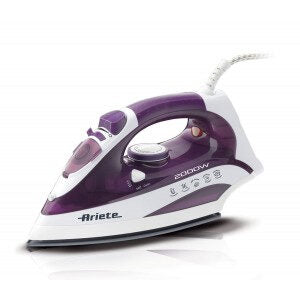Ariete 6243 Ferro da stiro a secco e a vapore Ceramica 2200 W Porpora, Bianco