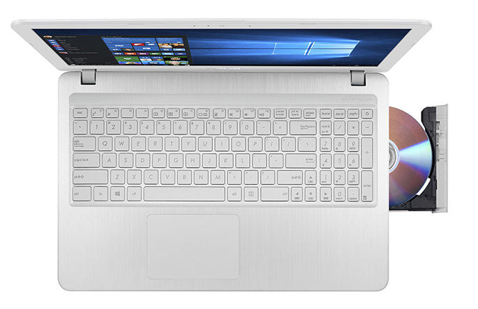 ASUS F540SA-­XX444T Computer portatile 39,6 cm (15.6") HD Intel® Celeron® 4 GB DDR3L-SDRAM 500 GB HDD Wi-Fi 4 (802.11n) Windows 10 Home Bianco
