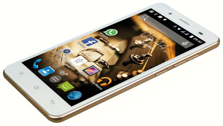 Mediacom PhonePad Duo G511 12,7 cm (5") Doppia SIM Android 5.1 4G Micro-USB 1 GB 8 GB 2200 mAh Oro, Bianco