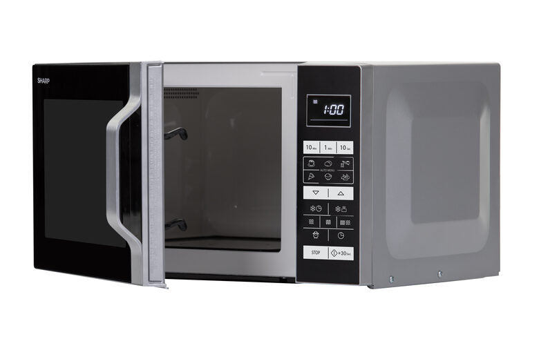 Sharp Home Appliances R760S forno a microonde Superficie piana Microonde combinato 23 L 900 W Nero, Argento