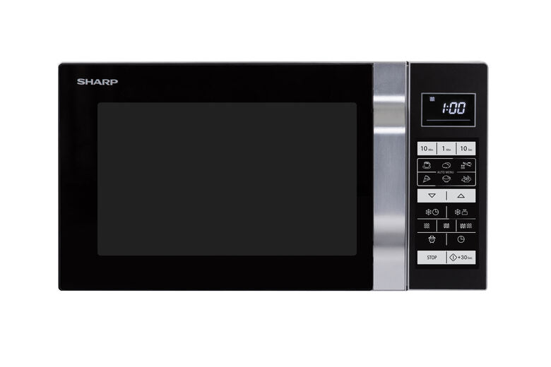 Sharp Home Appliances R760S forno a microonde Superficie piana Microonde combinato 23 L 900 W Nero, Argento
