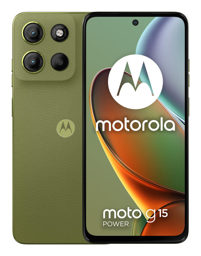 Motorola moto Smartphone g15 power 17,1 cm (6.72") Doppia SIM Android 15 4G USB tipo-C 8 GB 512 GB 6000 mAh Verde