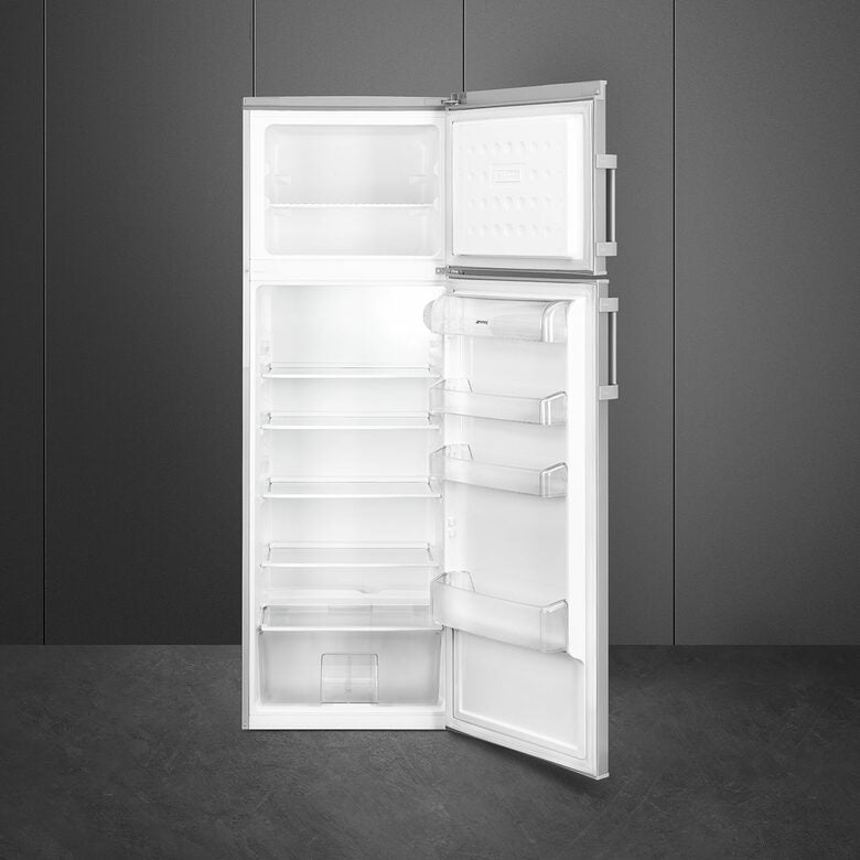 Smeg FD32ES Frigorifero Combinato A Libera Installazione, Classe E, Argento