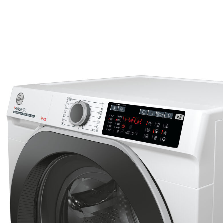 Hoover HW 210AMBS/1-S H-WASH 500 Lavatrice A Libera Installazione 10 Kg, 1200 Giri, Classe A, Inverter, Vapore, Bianco