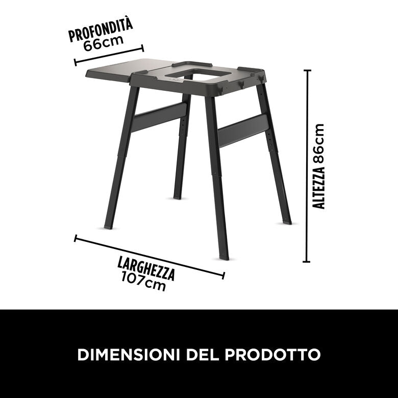 Ninja Tavola laterale e supporto regolabile Woodfire