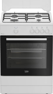 Beko FBG62010DW cucina a libera installazione bianca, 60x60cm, piano gas, forno a gas, grill a gas, 64Lt, Сlasse A
