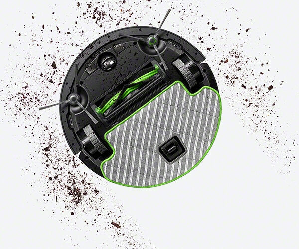 Irobot Roomba Robot Aspirapolvere Combo Kit Con Panni Inclusi 0,45 L Senza Sacchetto Nero, Grigio