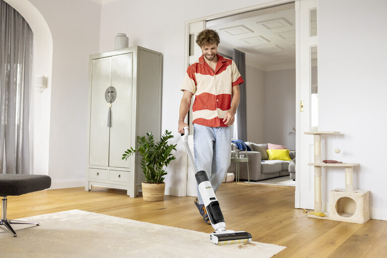 Kärcher FCV 2 Natural N aspirapolvere senza filo Bianco Senza sacchetto