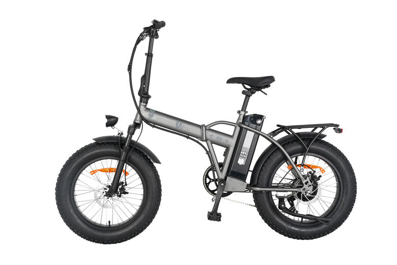 EMG M1X 48V Matt Titanium E-Bike Fat Bike Pieghevole 20" 48V 10,4Ah Titanio Opaco