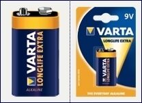 Varta Longlife Extra 9 V block Batteria monouso Alcalino