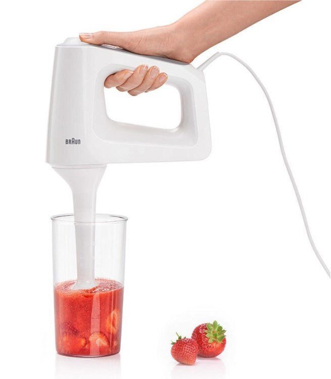 Braun HM 3135 WH Sbattitore manuale 500 W Grigio, Bianco
