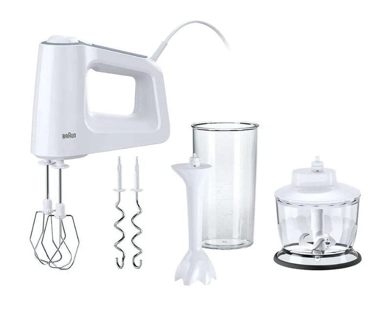 Braun HM 3135 WH Sbattitore manuale 500 W Grigio, Bianco