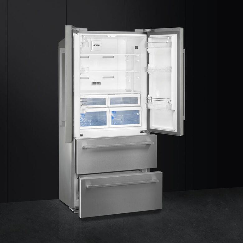 Smeg FQ55FX1 frigorifero side-by-side Libera installazione 539 L Acciaio inossidabile