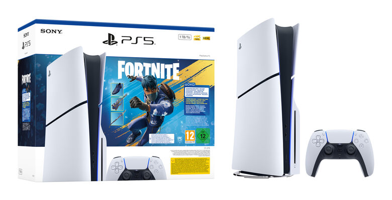 Sony PlayStation 5 - Fortnite Flowering Chaos Bundle 1 TB Wi-Fi Nero, Bianco