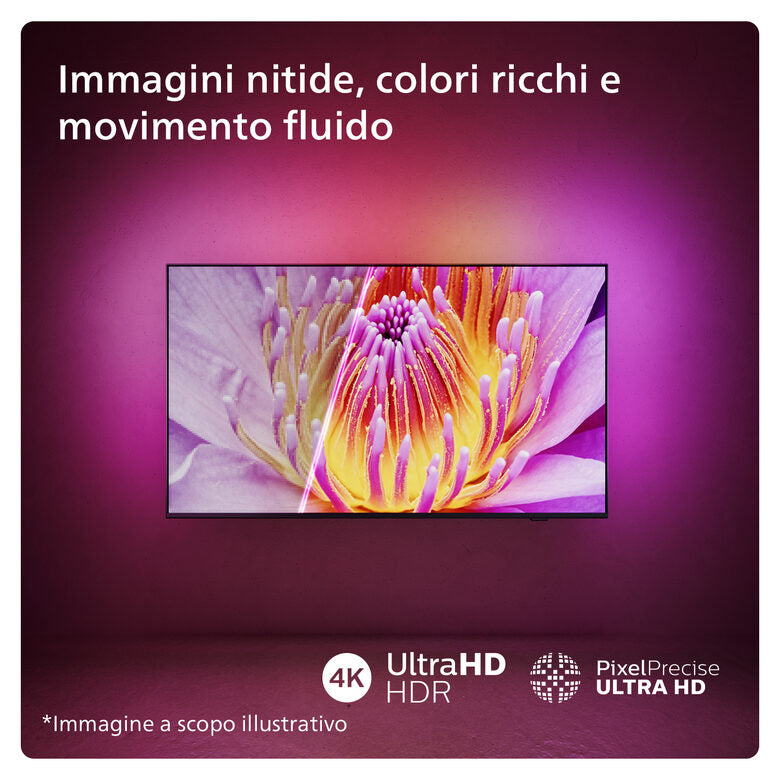 Philips 65PUS8009 Televisione Smart TV 65 Pollici Led 4K Ultra Hd Wi-fi Nero