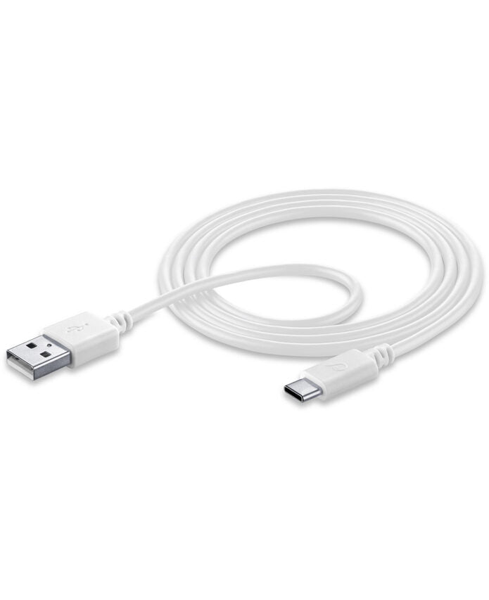 Cellularline USB to USB-C DATA CABLE Cavo USB/USB-C per ricarica e sincronizzazione dati Bianco