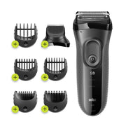 Braun BeardTrimmer Series 3 3000BT Shave&Style Rasoio Da Barba Elettrico Da Uomo, Nero/Grigio
