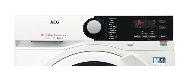 AEG T8DBE841 asciugatrice Libera installazione Caricamento frontale 8 kg A++ Bianco