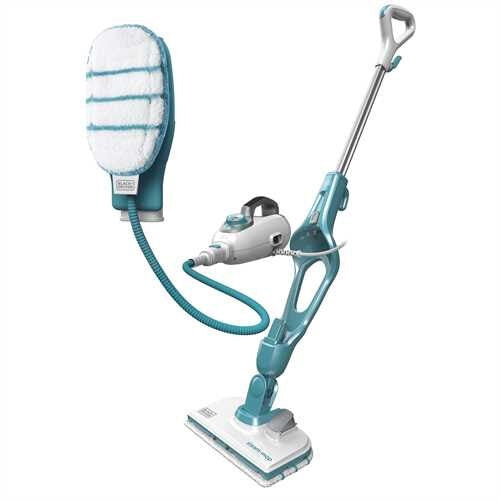 Black & Decker FSMH1321JMD Pulitore a vapore Pulitore a vapore verticale 0,5 L 1300 W Blu, Bianco