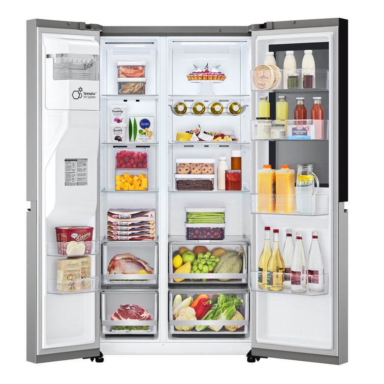 LG GSGV80PYLD Frigorifero A Libera Installazione Side-by-side , Fresh Balancer™,  Instaview, Wi-fi, Classe D, Argento
