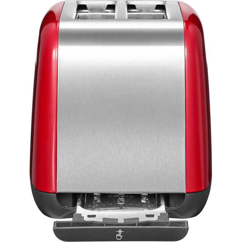 KitchenAid 5KMT221EER 7 2 fetta/e 1100 W Rosso, Acciaio inox