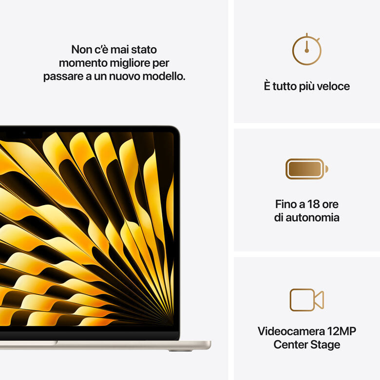Apple MacBook Air 13'' M4 chip 10-core CPU 8-core GPU, 16GB, 256GB SSD - Galassia