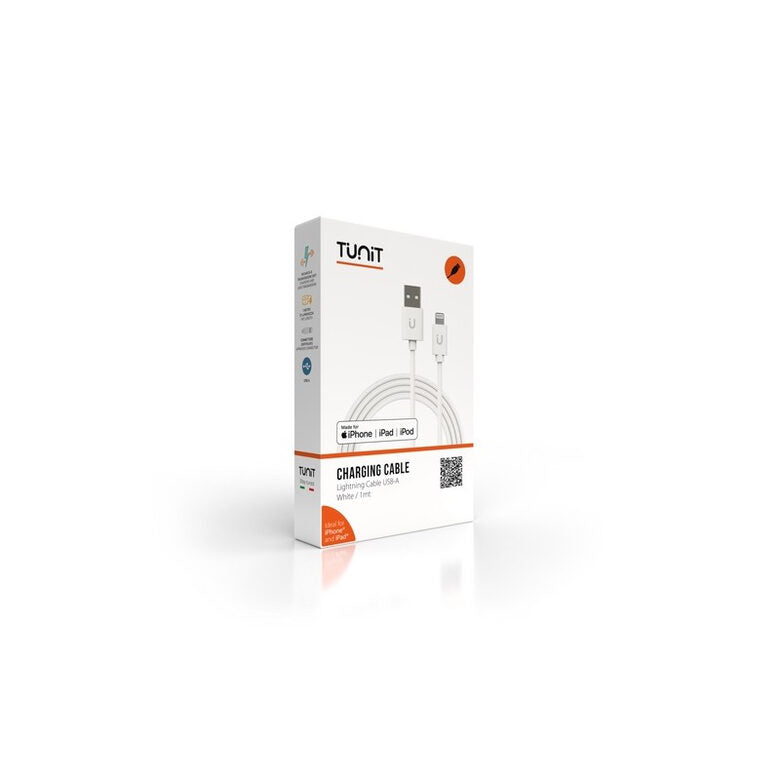 TUNIT TTLW00 cavo USB 1 m USB 3.2 Gen 1 (3.1 Gen 1) USB A Micro-USB B/Lightning Bianco