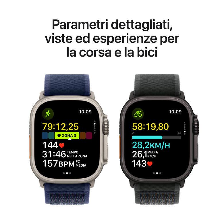Apple Watch Ultra 2 GPS + Cellular 49mm Cassa in Titanio con Tan Alpine Loop - Medium