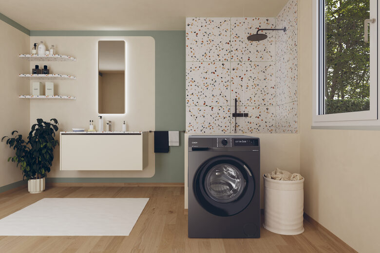 Candy BR 48B6G-S ProWash 500 Lavatrice A Libera Installazione 8 Kg, 1400 Giri, Classe A, Proactive Wash, Antracite