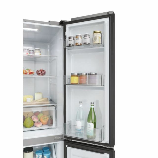 Haier HCR3818ENMM Cube 83 Serie 3 Frigorifero Side By Side Libera Installazione 467 L E Platino Stainless steel