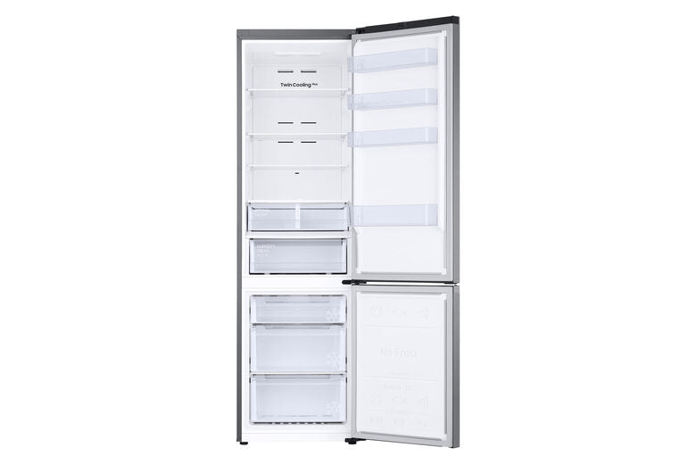 Samsung RB38C607AS9 Frigorifero Combinato A Libera Installazione, Total No Frost, Twin Cooling Plus™, Tecnologia Spacemax™, Ecoflex AI, Classe A, Acciaio Inox