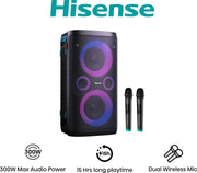 Hisense Partystorm 1 Cassa Portatile Bluetooth Con Effetti Luce 300 W Nero