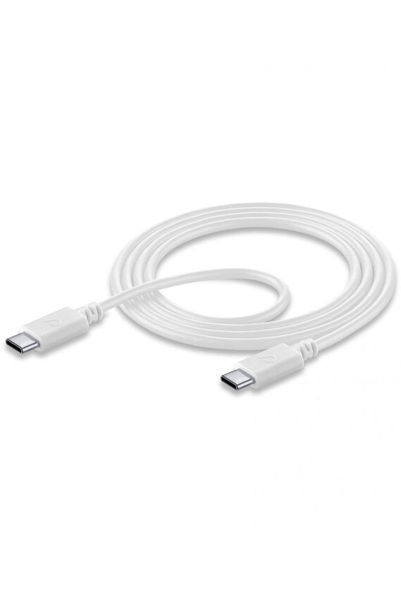 Cellularline USB-C to USB-C DATA CABLE Cavo USB-C/USB-C per ricarica e sincronizzazione dati Bianco