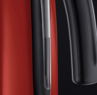 Russell Hobbs 20412-70 bollitore elettrico Nero, Rosso, Acciaio inossidabile