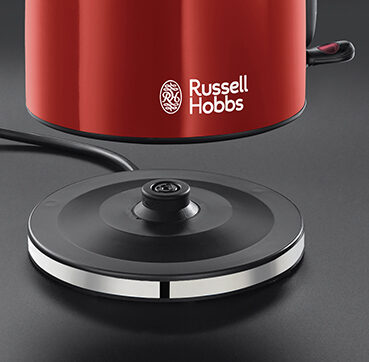 Russell Hobbs 20412-70 bollitore elettrico Nero, Rosso, Acciaio inossidabile