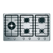 Whirlpool GMR 9542/IXL piano cottura Acciaio inossidabile Da incasso 86 cm Gas 5 Fornello(i)