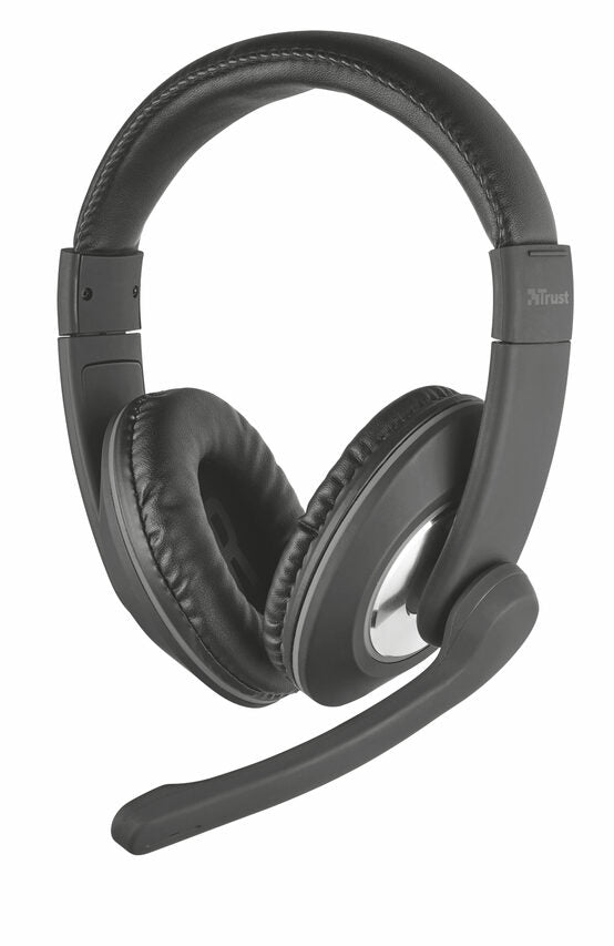 Trust 21662 cuffia e auricolare Cablato A Padiglione Musica e Chiamate Nero