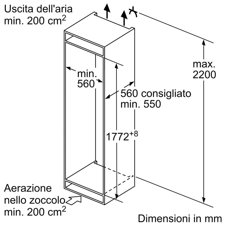 Bosch Serie 2 KIV865SE0 frigorifero con congelatore Libera installazione 267 L E Bianco