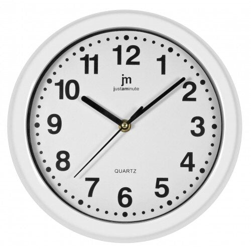 Lowell Justaminute 00710 Orologio da parete in quarzo Cerchio Bianco
