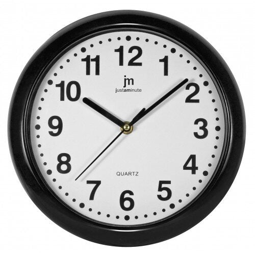 Lowell Justaminute 00710 Orologio da parete in quarzo Cerchio Nero