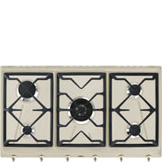 Smeg SRV896AVOGH piano cottura Crema Da incasso Gas 5 Fornello(i)