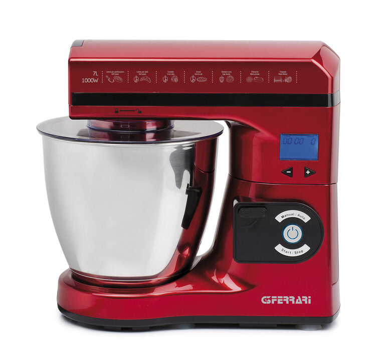 G3 Ferrari Pastaio robot da cucina 1000 W 7 L Rosso