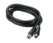 Poly Pool PP0620 cavo coassiale 2 m F Plug Nero