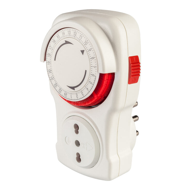 Poly Pool PP1408 adattatore per presa di corrente Tipo L (IT) Tipo L (IT) + Tipo F Rosso, Bianco