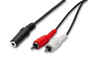 nuovaVideosuono 2/00 cavo audio 1,5 m 3.5mm 2 x RCA Nero, Rosso, Bianco