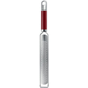 KitchenAid KGEM3114ER grattugia e spiralizzatore manuali Grattugia piatta Rosso, Acciaio inox